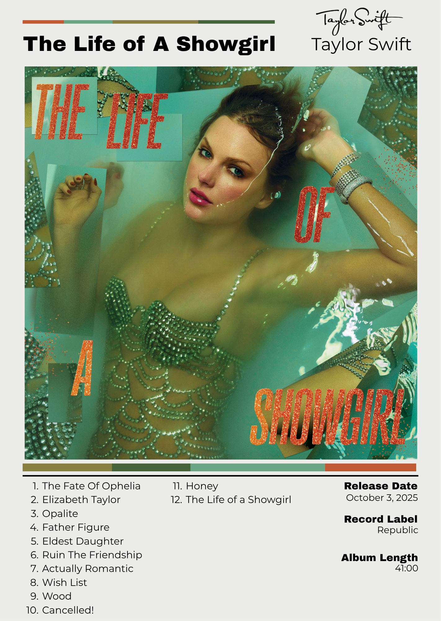Taylor Swift "Life of A Showgirl"